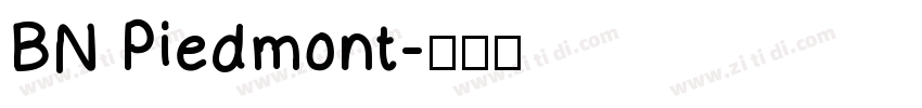 BN Piedmont字体转换